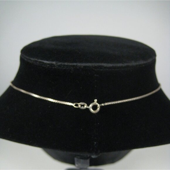 Pendant Sterling Silver 925 Necklace 17 inch Box Chain Stone Cabochon Artisan 10 - Picture 7 of 9